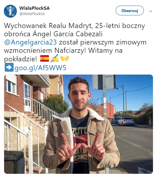 Wychowanek Realu Madryt w Wiśle Płock! :D